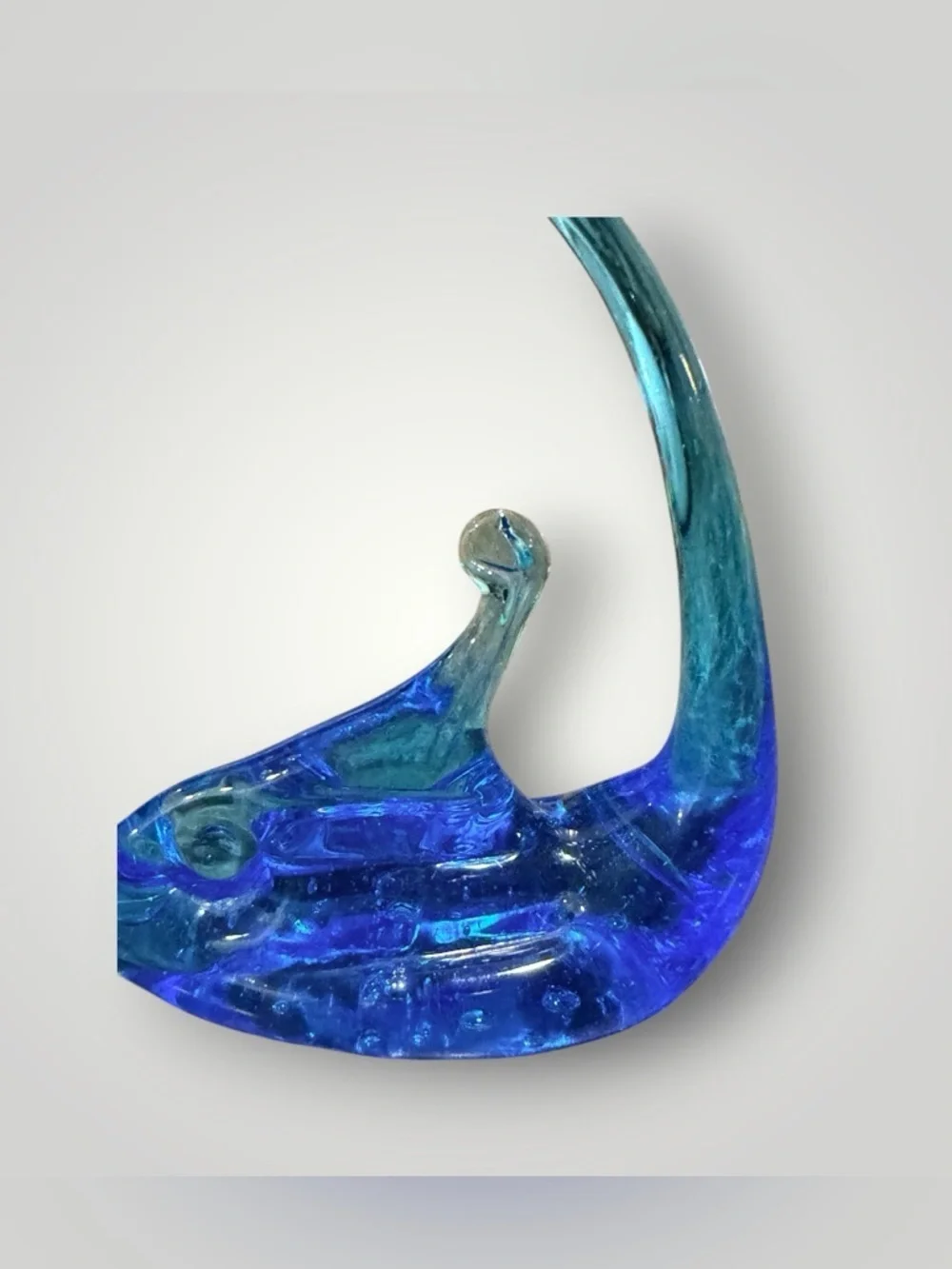 Vintage Fish Glass Art Style Sculpture